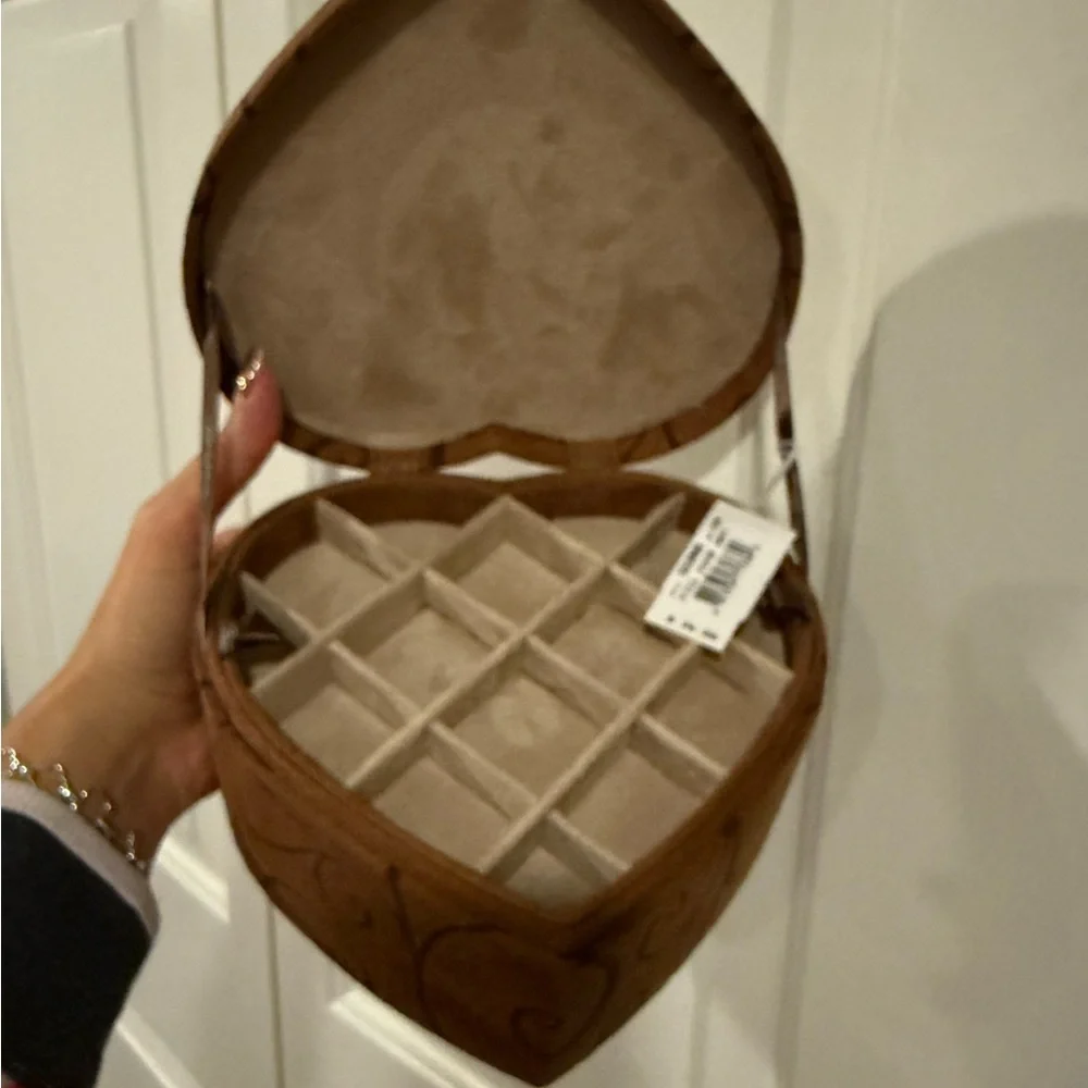 Brighton Suede Heart Shaped Jewelry Box - Picture 3 of 11